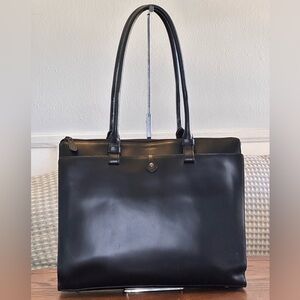 Lodis leather RFID briefcase laptop bag.